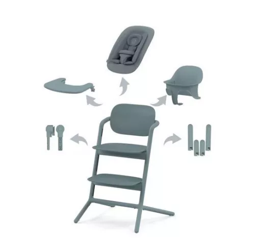 Cybex Gold LEMO 4in1 etetőszék szett #Stone Blue - mid blue #521003199