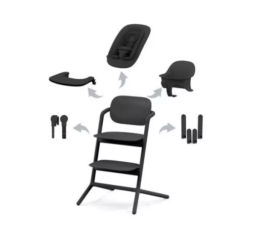 Cybex Gold LEMO 4in1 etetőszék szett #Stunning Black - black #521003207