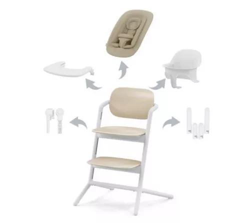 Cybex Gold LEMO 4in1 etetőszék szett #Sand White - white #521003223