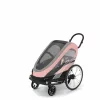 Cybex Gold ZENO babakocsi kerékpáros készlettel BLK #Silver Pink - light pink #521003725