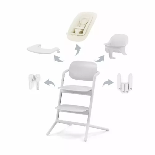Cybex Gold LEMO 4in1 etetőszék szett #All White - white #521004829
