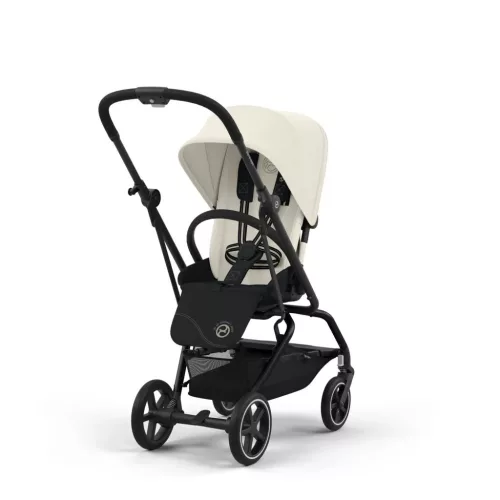 Cybex Gold Eezy S Twist Plus 2 babakocsi BLK #Canvas White - light beige #524000135