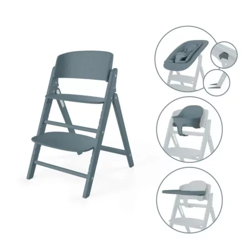 Cybex Gold CLICK and FOLD 4in1 etetőszék szett #Stone Blue - mid blue #524000881