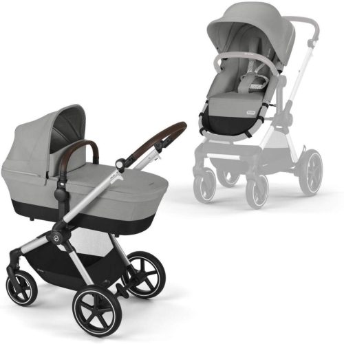 Cybex Gold Eos Lux SLV B babakocsi #Stone Grey - mid grey #524001277