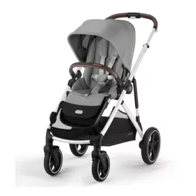   Cybex Gold Gazelle S babakocsi SILVER vázzal #Stone Grey-mid grey #524001289