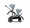 Cybex Gold Gazelle S babakocsi Taupe vázzal #Stormy Blue - light blue #524001297