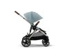 Cybex Gold Gazelle S babakocsi Taupe vázzal #Stormy Blue - light blue #524001297