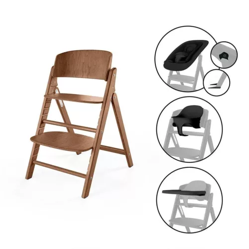 Cybex Gold CLICK and FOLD 4in1 etetőszék szett #All Natural Dark - dark natural #525000965