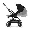 Cybex Gold Eezy S Twist Plus 2 babakocsi BLK #Magic Black - black #526000843