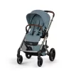 Cybex Gold Balios S Lux babakocsi TPE - összecsukható mózeskosárral #Stormy Blue - light blue #526001683 2026
