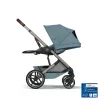 Cybex Gold Balios S Lux babakocsi TPE - összecsukható mózeskosárral #Stormy Blue - light blue #526001683 2026