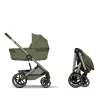 Cybex Gold Balios S Lux babakocsi TPE - összecsukható mózeskosárral #Moss Green - khaki #526001695 2026