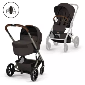   Cybex Gold Balios S Lux babakocsi TPE - összecsukható mózeskosárral #Chocolate Brown - brown #526001701 2026