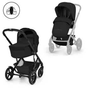   Cybex Gold TALOS S LUX BLK babakocsi - összecsukható mózeskosárral Moon Black black #526001727 2026