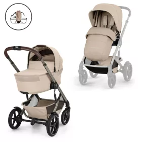   Cybex Gold TALOS S LUX TPE babakocsi - összecsukható mózeskosárral Almond Beige - beige #526001735 2026