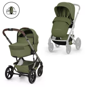   Cybex Gold TALOS S LUX TPE babakocsi - összecsukható mózeskosárral Moss Green - khaki #526001739 2026
