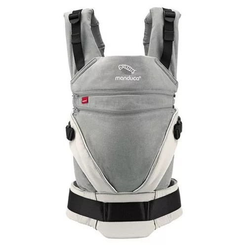 Manduca XT csatos hordozó biopamut #Grey-white #255-03-86-060