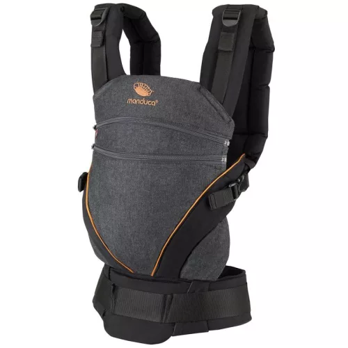 Manduca XT csatos hordozó biopamut #Denimblack-Toffee #255-03-89-051