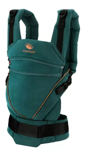 Manduca XT csatos hordozó biopamut #Denimteal-toffee #255-03-39-000
