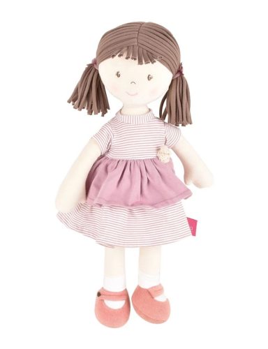 Tikiri Bonikka rongybaba #Brook barna haj rózsaszín ruha #6502-3