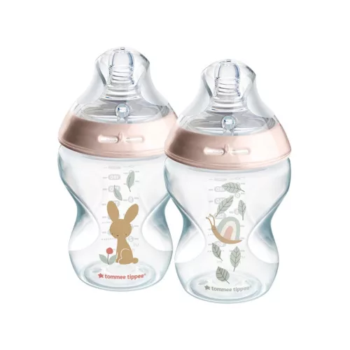 Tommee Tippee Natural Start cumisüveg 2x260ml nyuszi-csiga #42255006