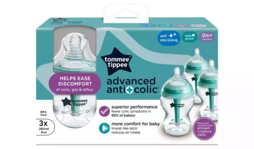 Tommee Tippee Advanced Anti-colic cumisüveg #3x260ml #422746