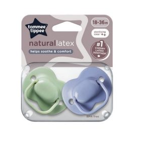   Tommee Tippee Cherry Latex cumi 18-36 hó 2db Zöld-Szürke #433534