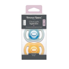   Tommee Tippee Ultra Light NightGlow éjszakai cumi sterilizáló tokkal 6-18 hó 2 db #433805