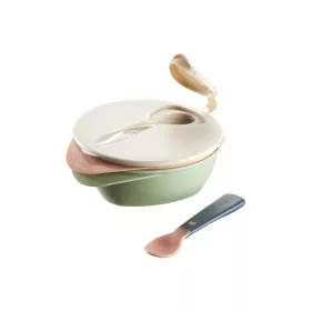   Tommee Tippee Etetőtálka kanállal és tetővel #szürke-répa #44671871-467188