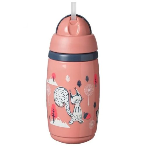 Tommee Tippee Superstar szívószálas hőtartó pohár 266ml #rózsaszín #447825