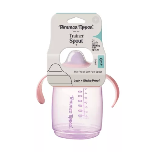 Tommee Tippee Starter Spout csőrös itatópohár 240ml 6hó pink #448011