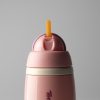 Tommee Tippee Active Straw Insulated szívószálas hőtartó pohár pink 266ml 12 hó+
