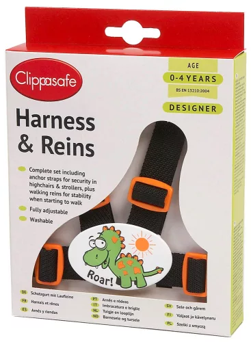 Clippasafe Ülésrögzítő és kantár #fekete-narancs