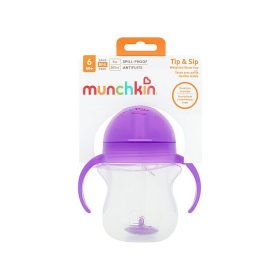   Munchkin Tip and Sip Any angle súlyozott szívószálas itatópohár #207ml #lila #11888-90143
