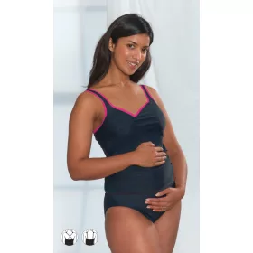 Emma JANE Fürdőruha-tankini #Fekete-pink #38-40 #956