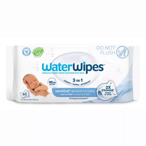 WaterWipes BIO Nedves törlőkendő műanyagmentes 60db