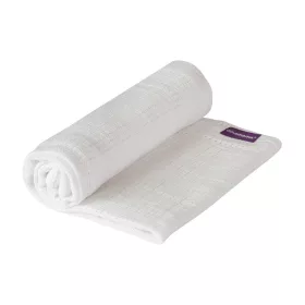   ClevaMama Légáteresztő pamut takaró 80 x 100 cm - Fehér #3487
