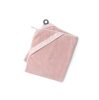 Doomoo Dry n PLAY Fürdőlepedő kapucnis rágókával 100x90cm Rózsaszín #DP04