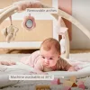 Nattou játszószőnyeg játékívvel FANFAN fehér - pink