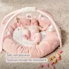 Nattou játszószőnyeg védőpárnával és játékhíddal FANFAN pink