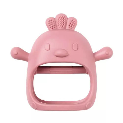 Nattou kesztyűrágóka szilikon pink