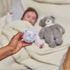 Nattou éjjeli fény zenélő plüss #Sleepy maci szürke