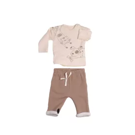   Losan Együttes pamut 2 részes 3-6 hó 68cm Beige #LNBAP0602-24035 KIFUTÓ