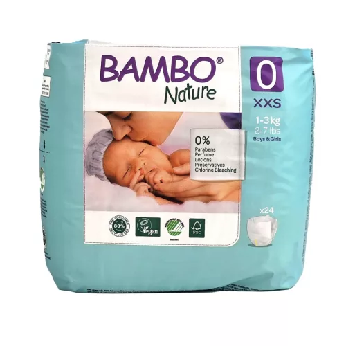 Bambo Pelenka Koraszülött 1-3 kg 24db