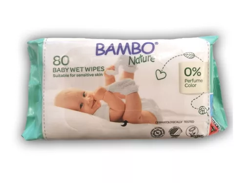 Bambo Nature Nedves törlőkendő #80db #659720 új