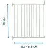BabyDan Emma fehér fém ajtórács 56,5-81,5 cm csavarozható #BD501516