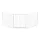 BabyDan Flex L térkorlát-ajtórács 90-225cm fehér #BD56224-2400-10