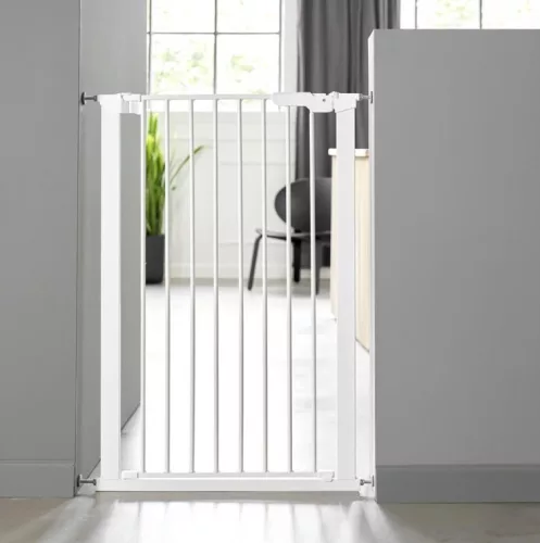 BabyDan Bonie extra magas ajtórács-korlát 105 cm fém fehér #BD20914-5490-2-10