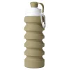 Mininor összecsukható szilikon kulacs 200/500ml - oliva #14203