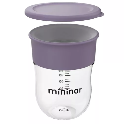 Mininor 360° tanuló pohár 220ml - lila #14283